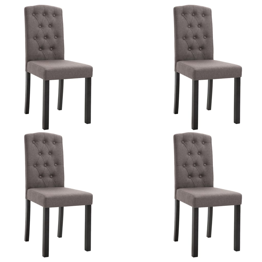 

vidaXL Dining Chairs 4 pcs Taupe Fabric