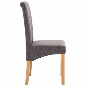 Jídelní židle 4 ks taupe textil - obrázek 5