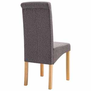 Jídelní židle 4 ks taupe textil - obrázek 6