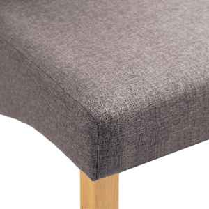 Jídelní židle 4 ks taupe textil - obrázek 7