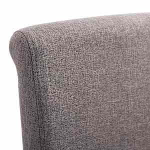 Jídelní židle 4 ks taupe textil - obrázek 8