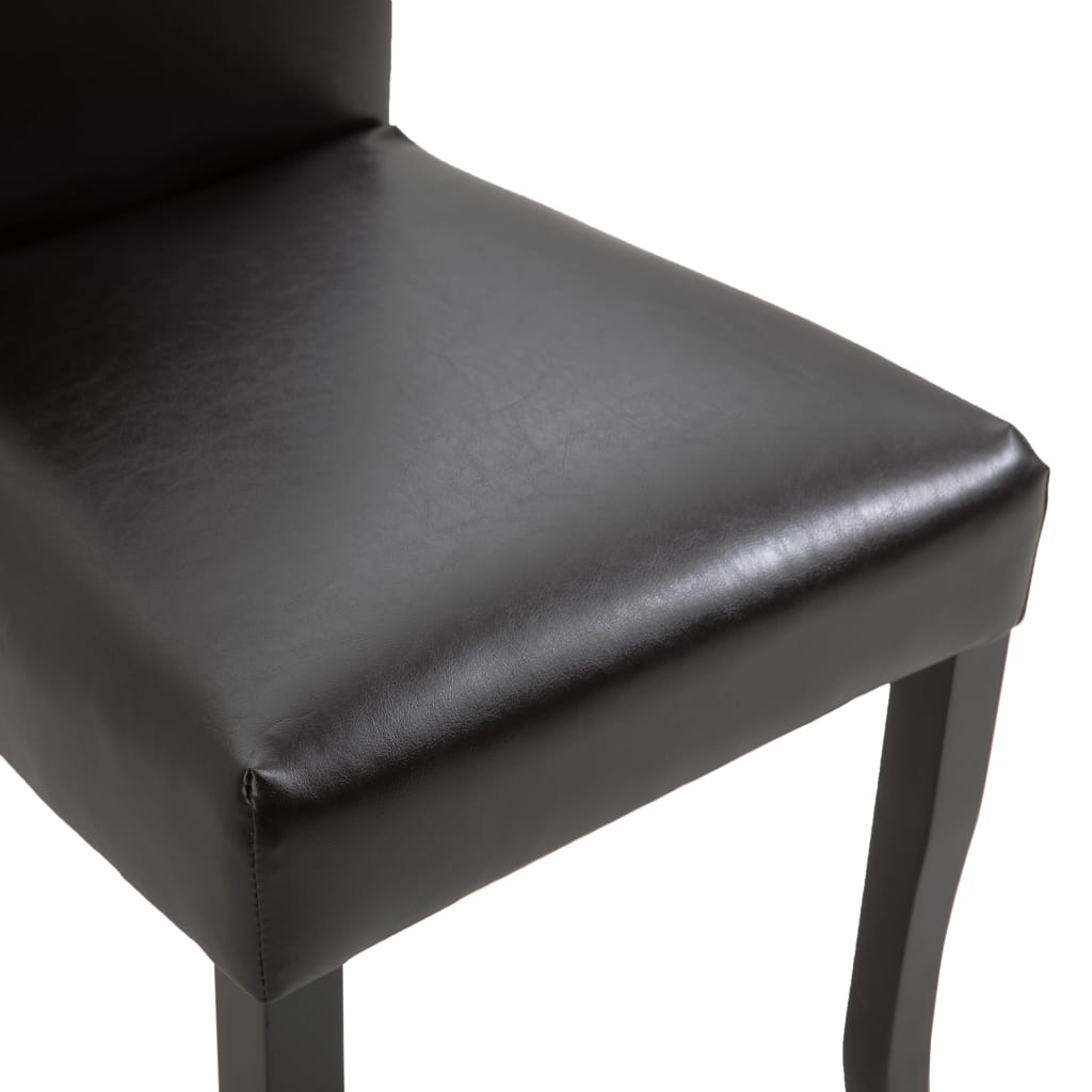 2 db barna műbőr étkezőszék