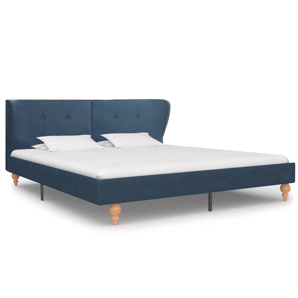 

vidaXL Bedframe stof blauw 160x200 cm