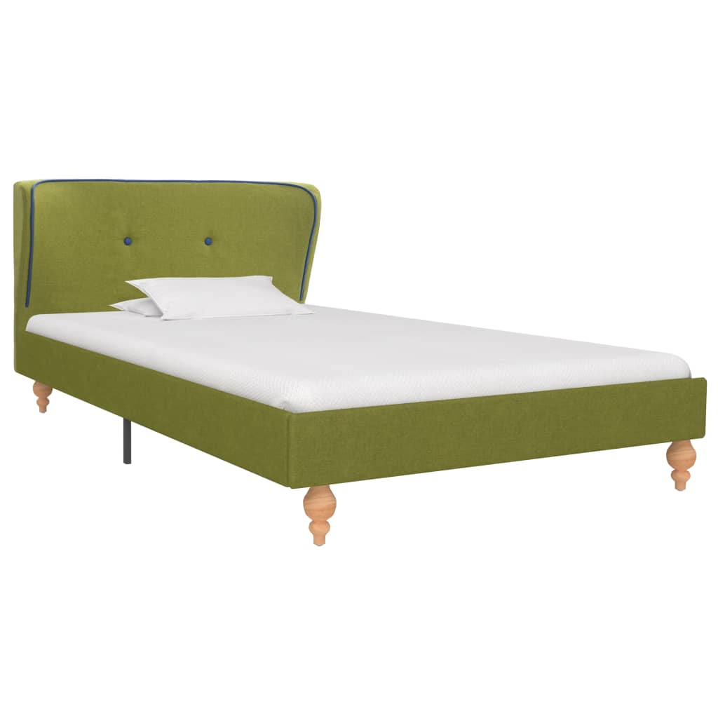 

vidaXL Bedframe stof groen 90x200 cm