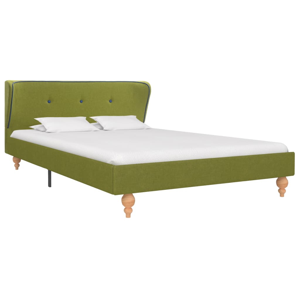 

vidaXL Bedframe stof groen 120x200 cm