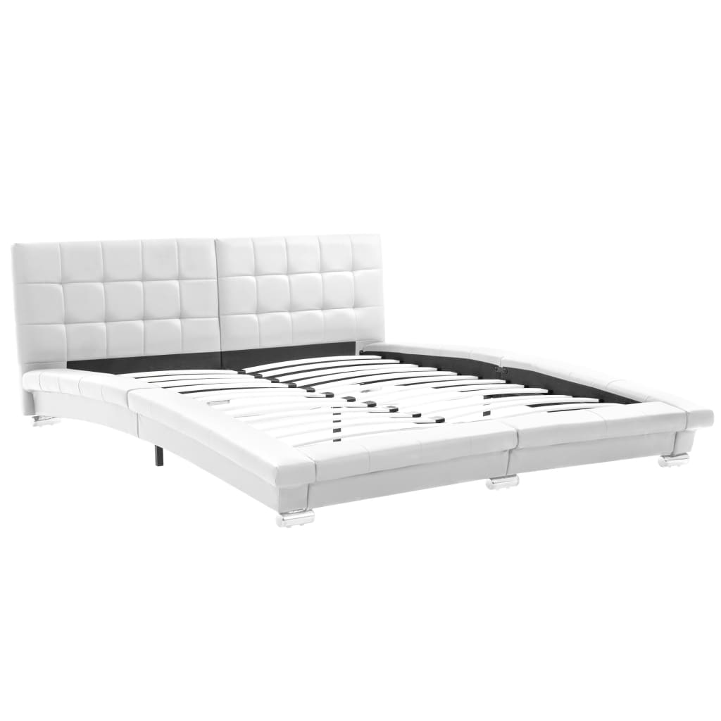 

vidaXL Bedframe kunstleer wit 200x160 cm