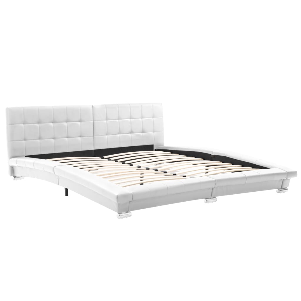 

vidaXL Bedframe kunstleer wit 200x180 cm