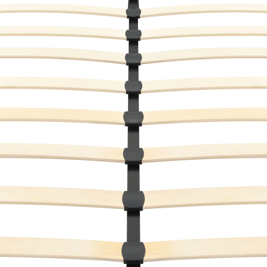 Estructura de Cama de Cuero Sintético 90x200cm Blanco/Negro Multitamaño vidaXL - Imagen 7 de 10