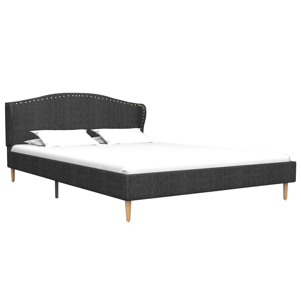 vidaXL Okvir za krevet od tkanine tamnosivi 200 x 120 cm