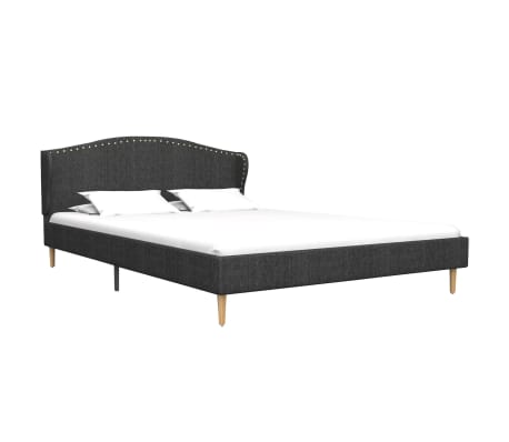 vidaXL Okvir za krevet od tkanine tamnosivi 200 x 120 cm