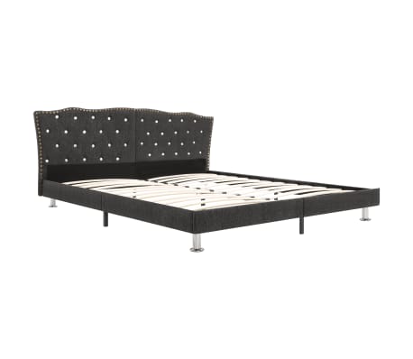 vidaXL Bed Frame Dark Grey Fabric 150x200 cm 5FT King Size