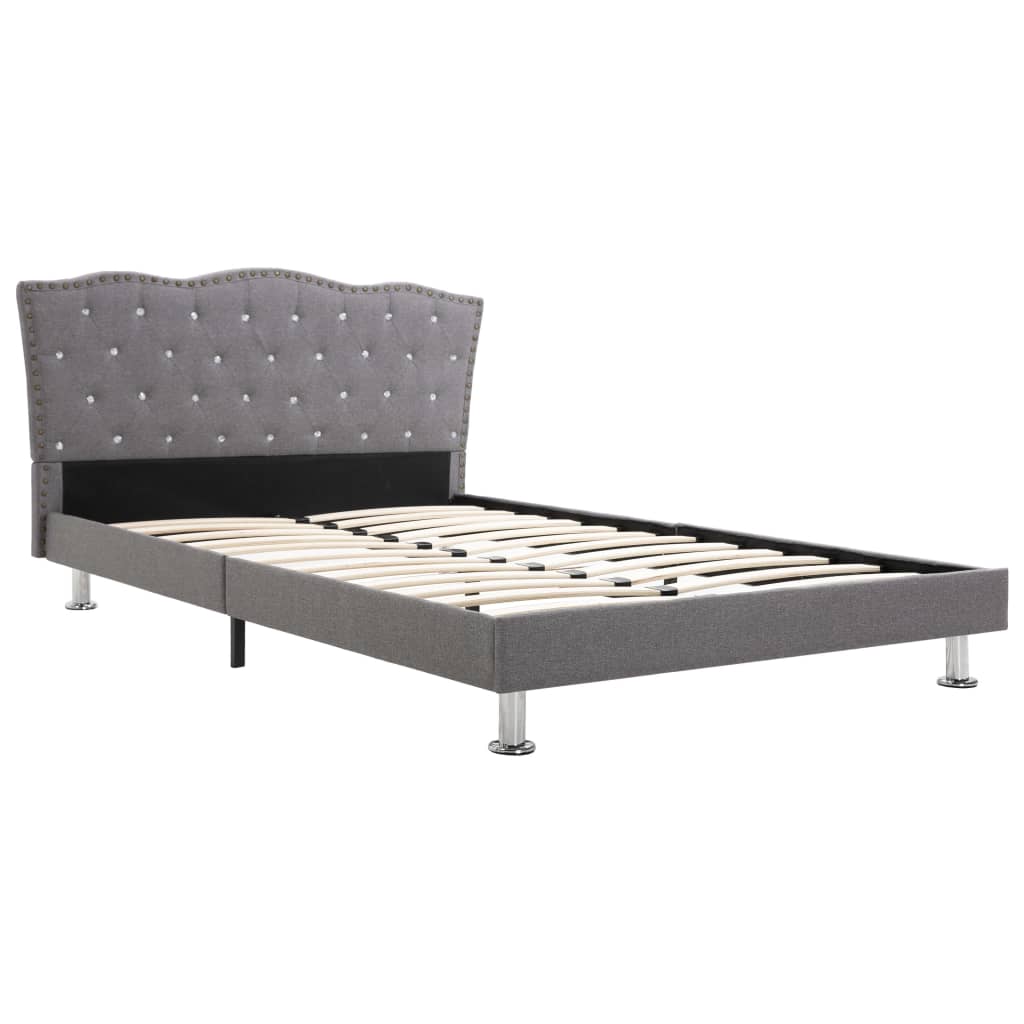 

vidaXL Bedframe stof lichtgrijs 120x190 cm