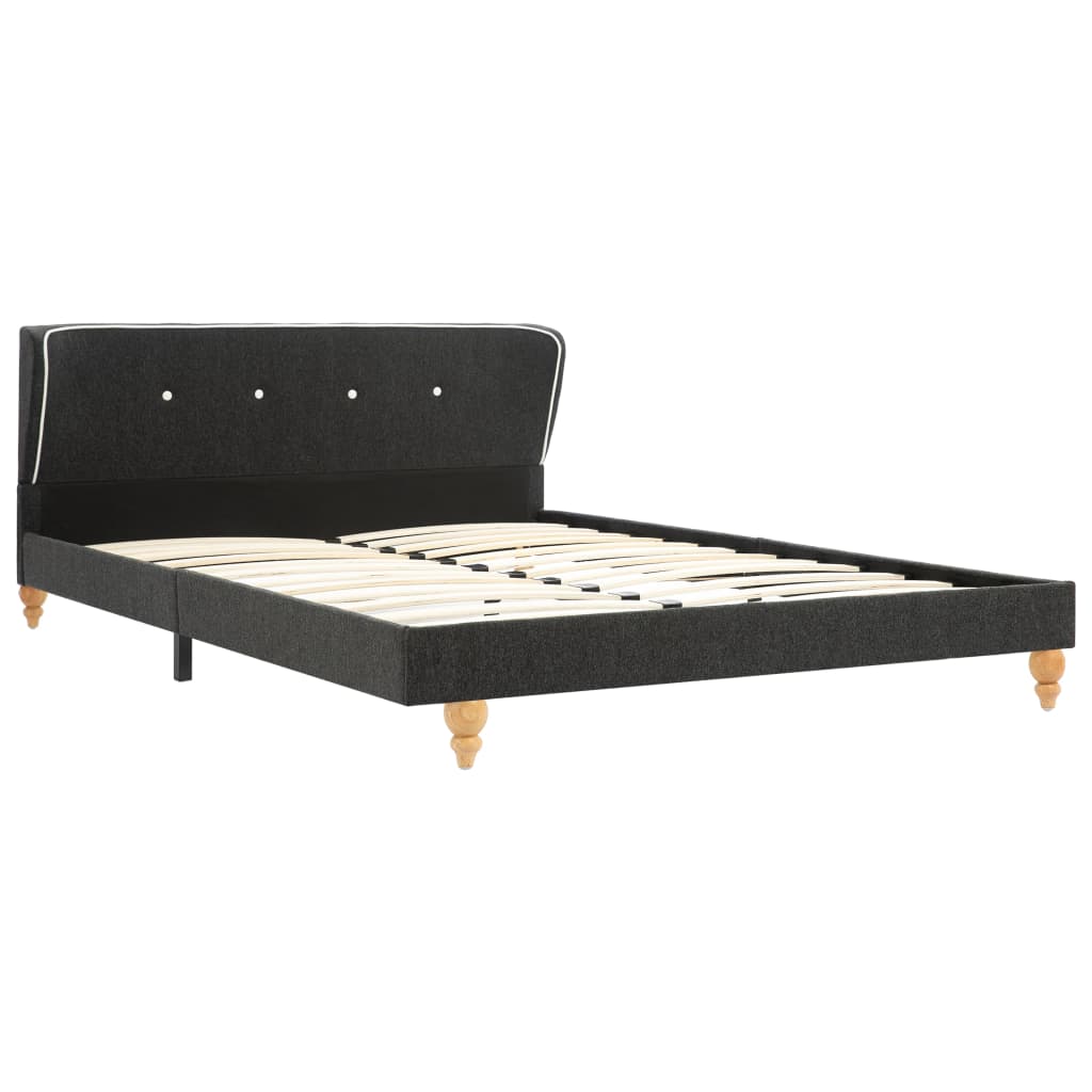 

vidaXL Bedframe jute donkergrijs 135x190 cm