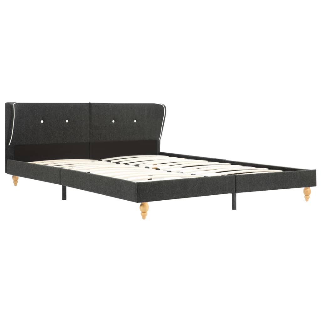 

vidaXL Bedframe jute donkergrijs 180x200 cm