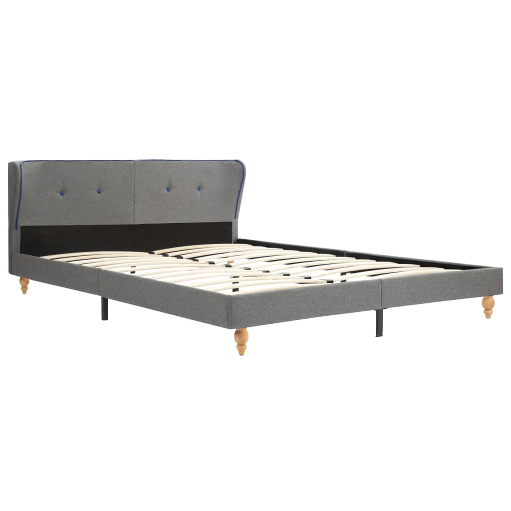 

vidaXL Bedframe stof lichtgrijs 150x200 cm