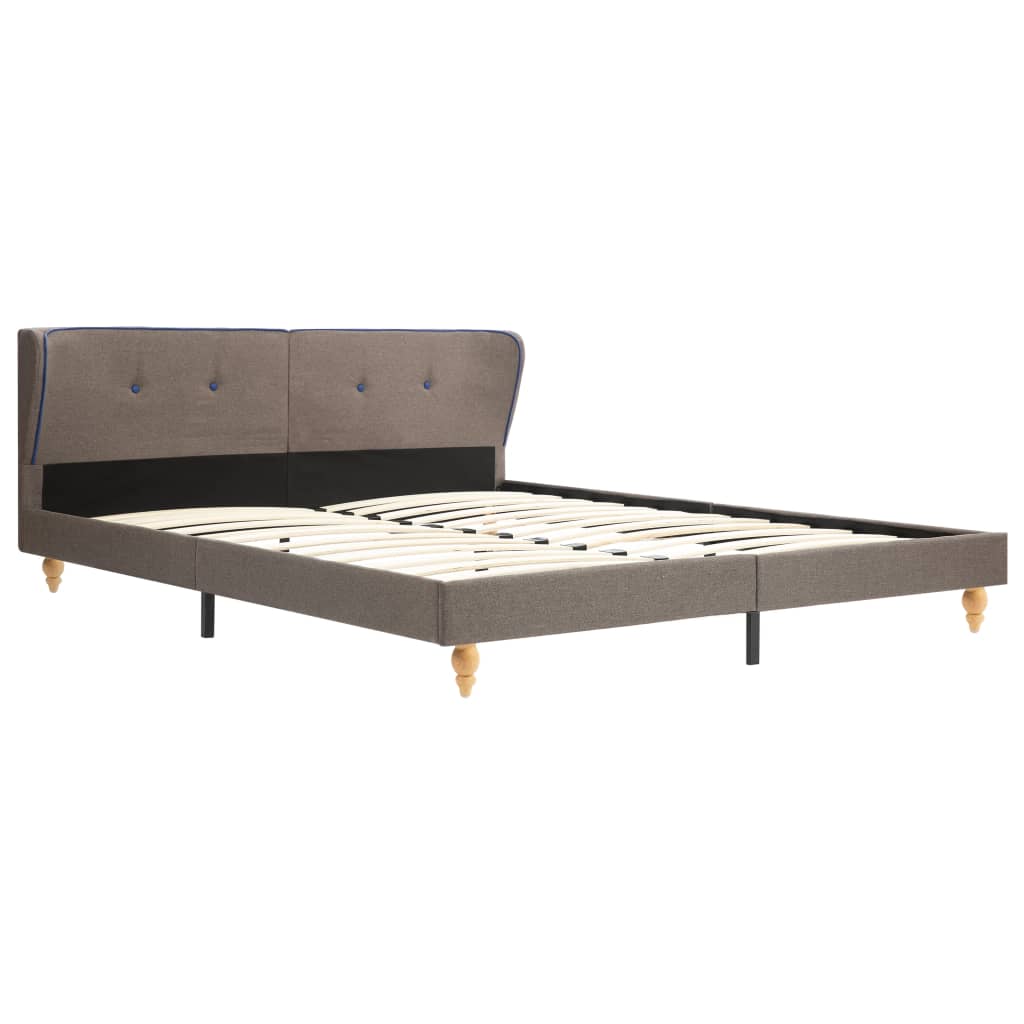 

vidaXL Bedframe stof taupe 180x200 cm