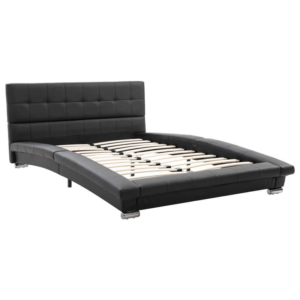 

vidaXL Bedframe kunstleer zwart 120x190 cm