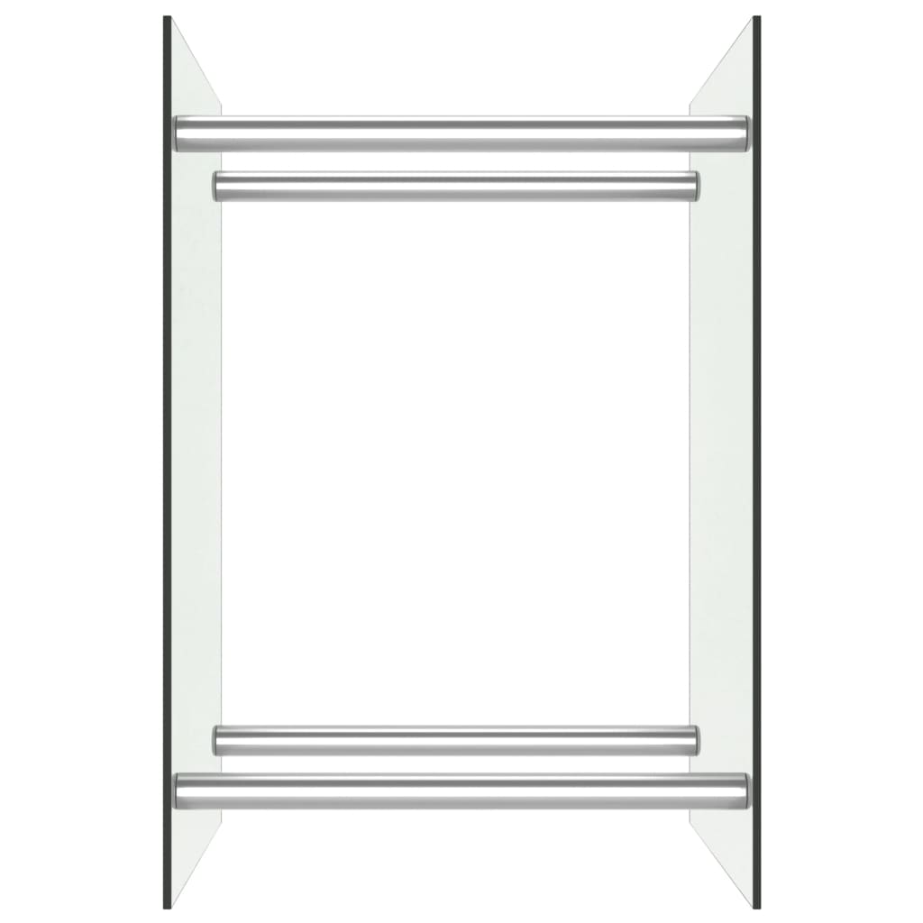 vidaXL Brennholzregal Transparent 40 x 35 x 60 cm Glas