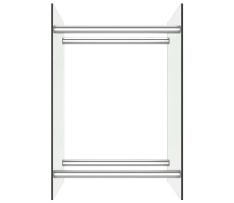 vidaXL Brennholzregal Transparent 40 x 35 x 60 cm Glas