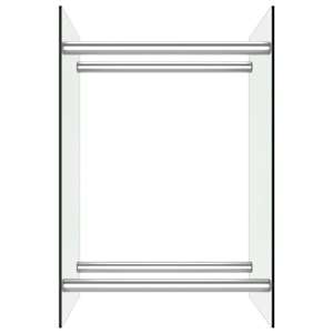 vidaXL Ράφι Καυσόξυλων Διαφανές 40 x 35 x 60 εκ. Γυάλινο
