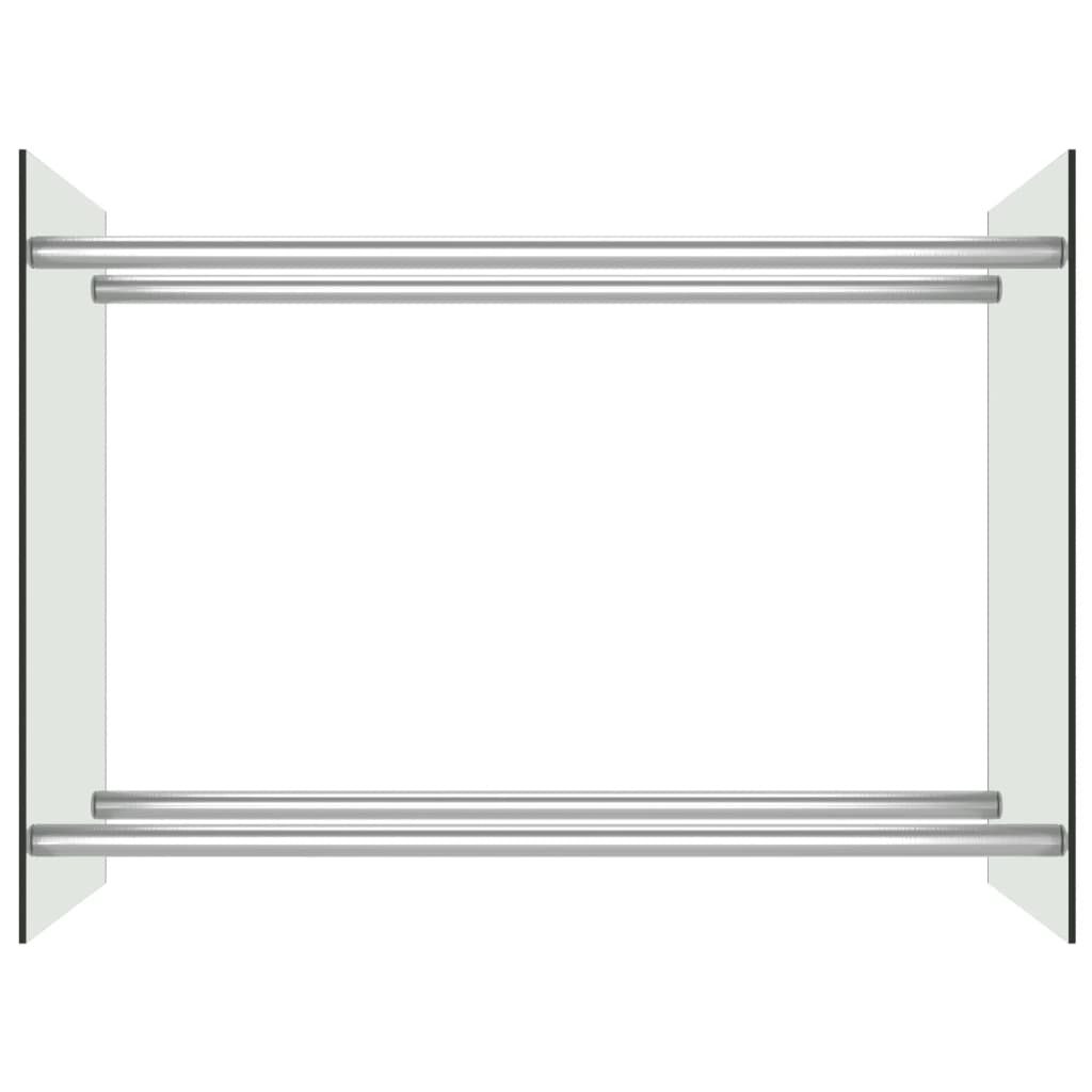 vidaXL Brennholzregal Transparent 80 x 35 x 60 cm Glas