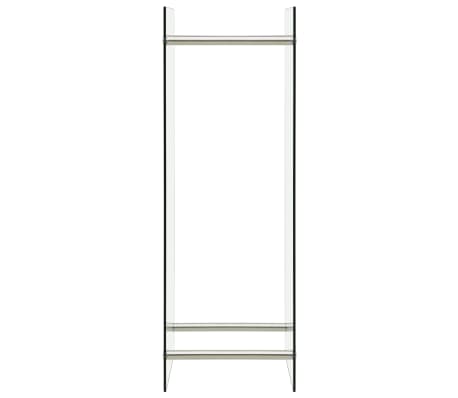 vidaXL Portant de bois de chauffage Transparent 40x35x120 cm Verre