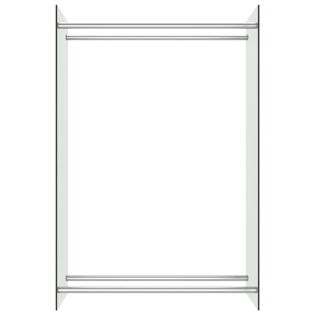 vidaXL Brennholzregal Transparent 80 x 35 x 120 cm Glas