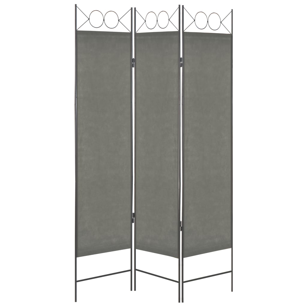 

vidaXL Kamerscherm met 3 panelen 120x180 cm antraciet