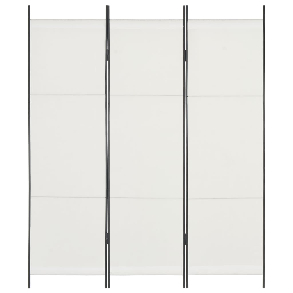 vidaXL Paravan de cameră cu 3 panouri, alb, 150 x 180 cm imagine vidaxl.ro