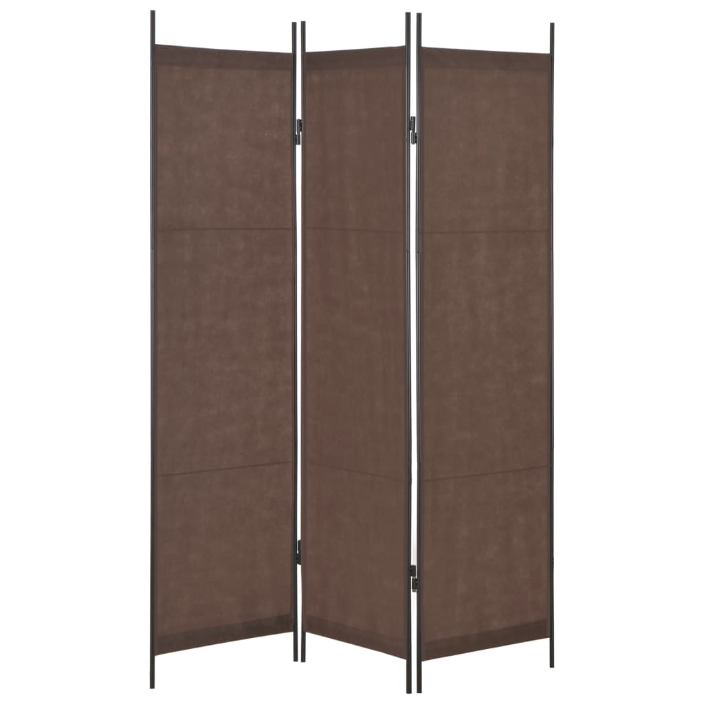

vidaXL Kamerscherm met 3 panelen 150x180 cm bruin