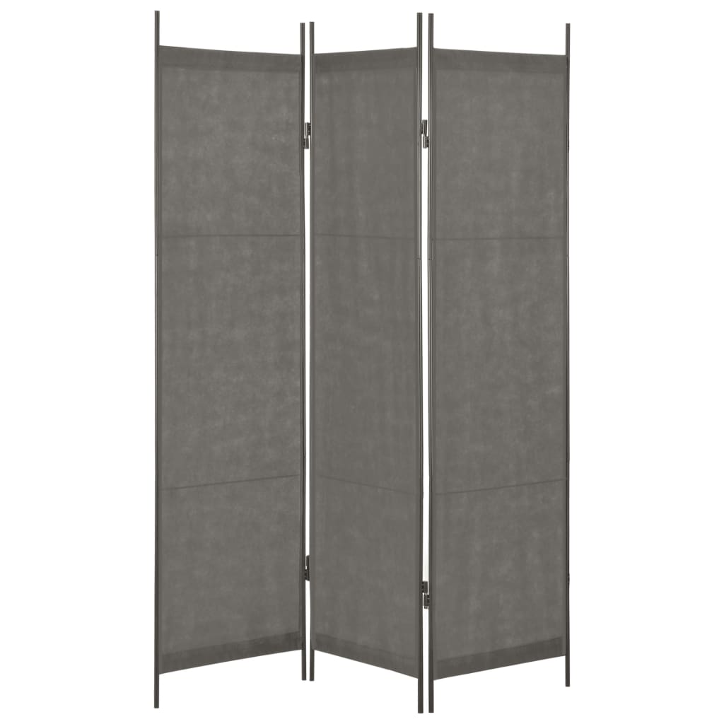 vidaXL 3-panels rumdeler 150 x 180 cm antracitgrå