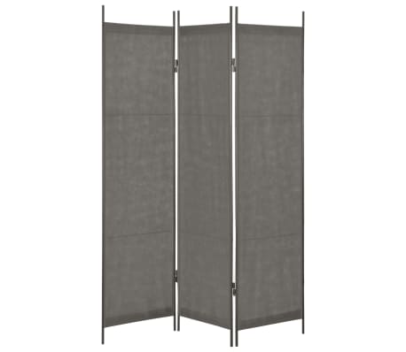 vidaXL 3-Panel Room Divider Anthracite 150x180 cm