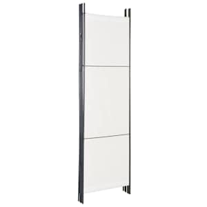 4dílný skládací paraván bílý 200 x 180 cm - obrázek 4