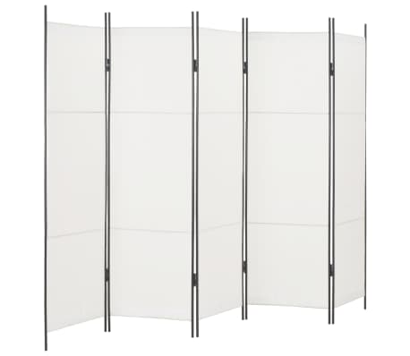 Black 5 Panel Room Divider