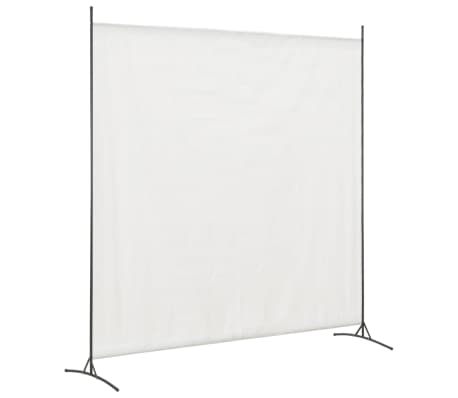 vidaXL Divisória de quarto com 1 painel 175x180 cm branco