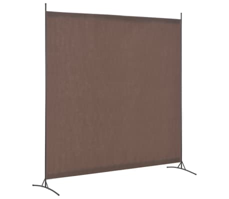 vidaXL Romdeler 1 panel brun 175x180 cm
