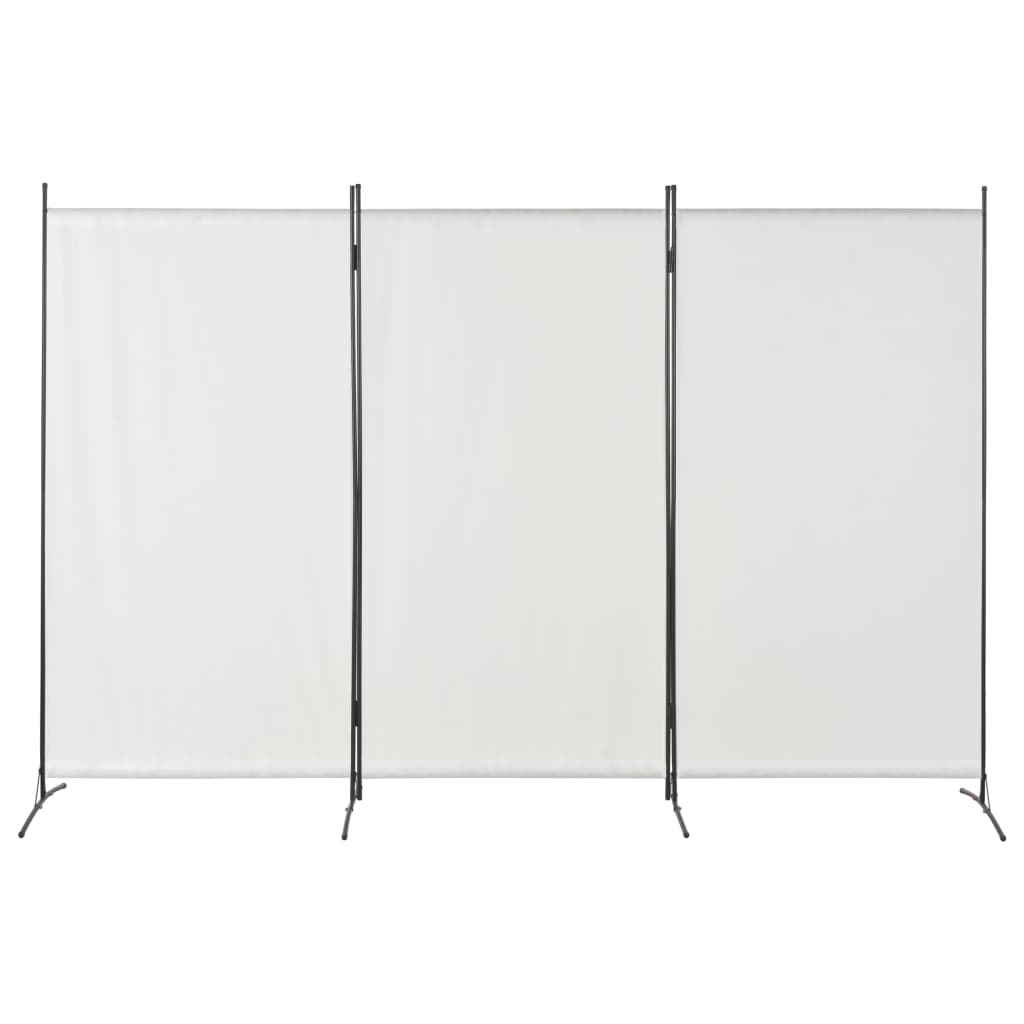 vidaXL Διαχωριστικό Δωματίου με 3 Πάνελ Λευκό 260 x 180 εκ.