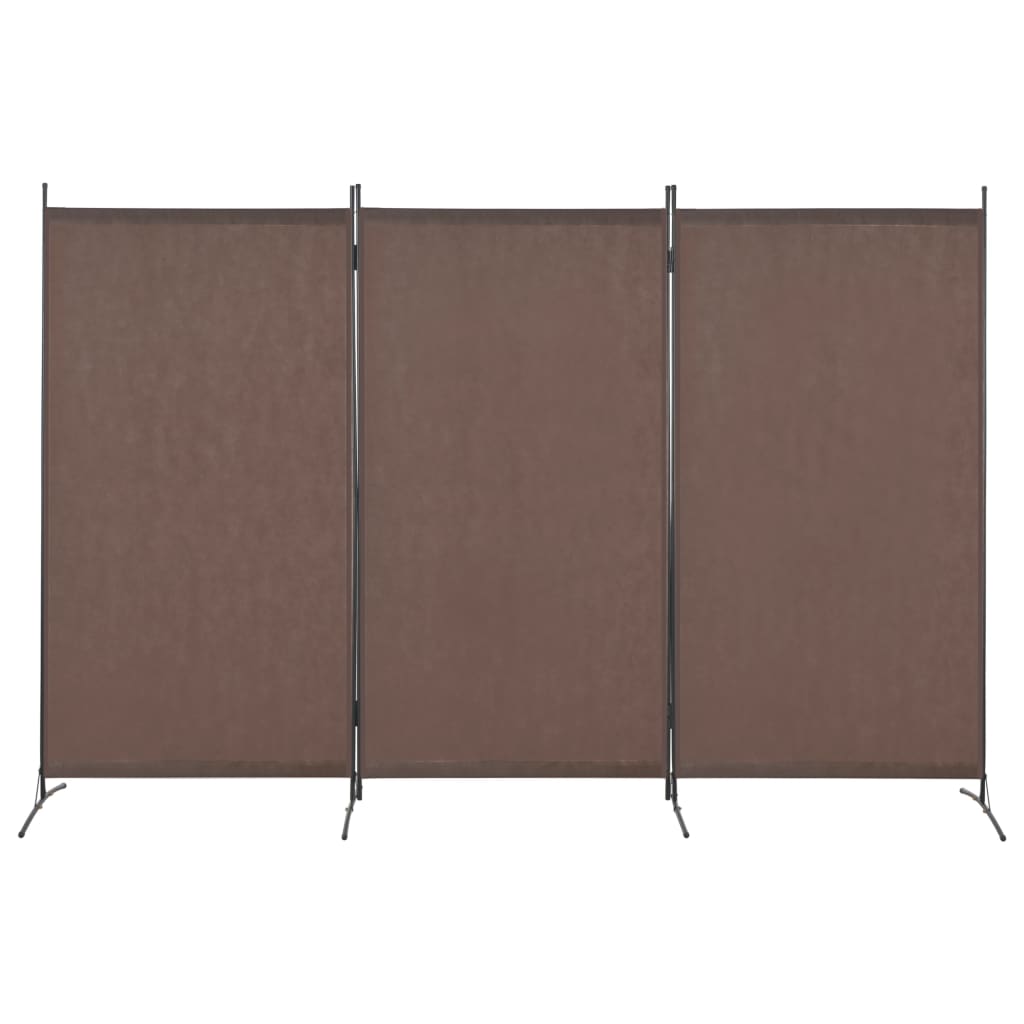 vidaXL Διαχωριστικό Δωματίου με 3 Πάνελ Καφέ 260 x 180 εκ.