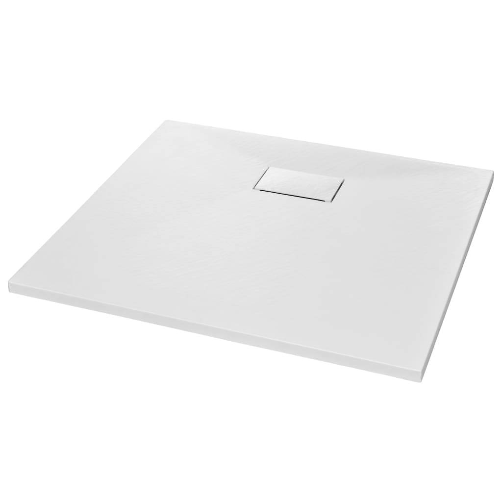 

vidaXL Shower Base Tray SMC White 35.4"x31.5"