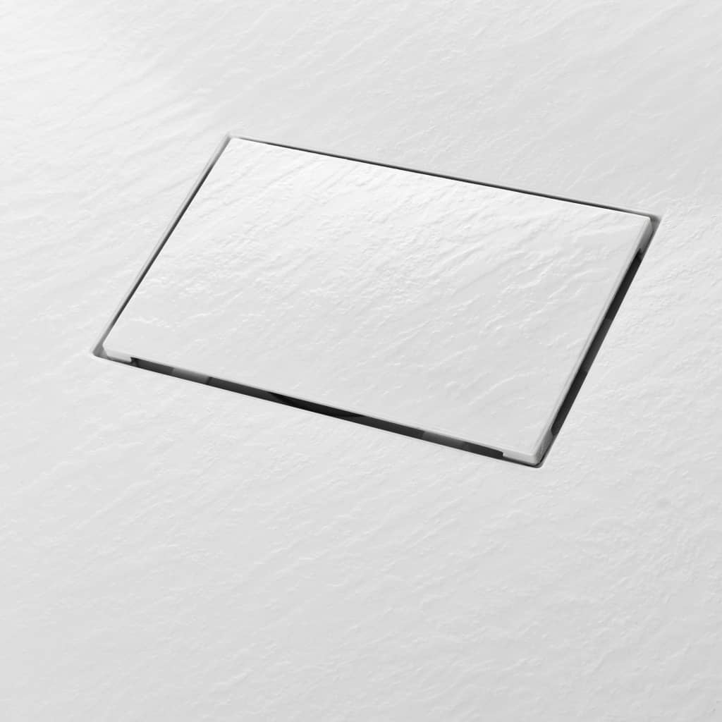 Shower Base Pan with Center Drain Shower Tray Bath Pan SMC Rectangular vidaXL - Picture 42 of 96