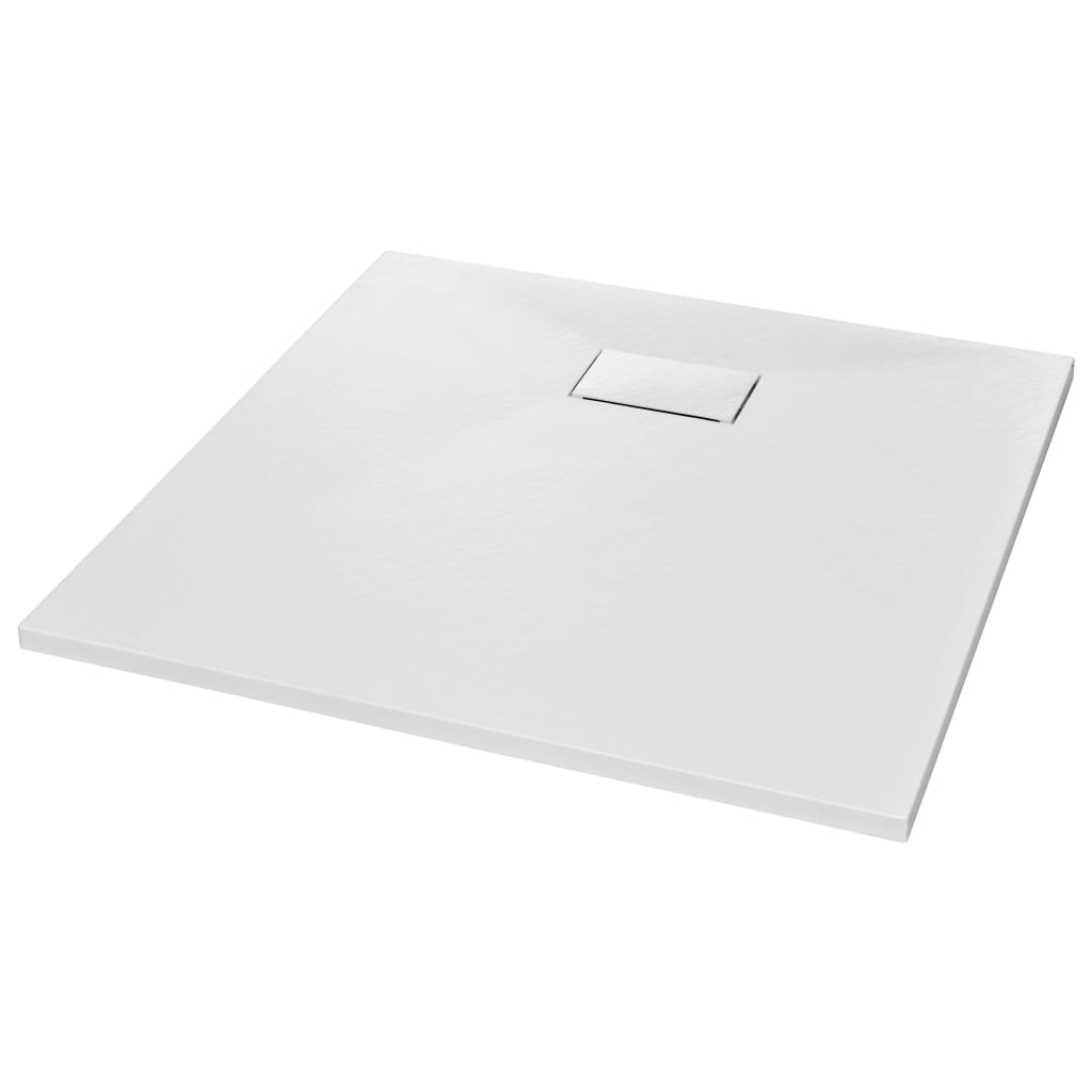 

vidaXL Shower Base Tray SMC White 35.4"x35.4"