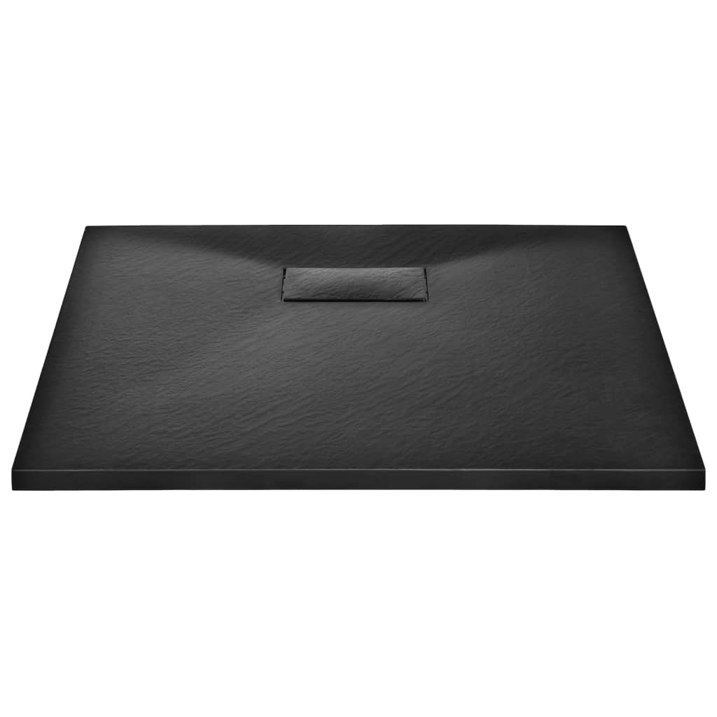 vidaXL Douchebak 80x80 cm SMC zwart afbeelding