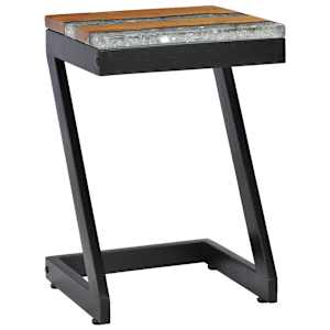Konferenční stolek 30 x 30 x 50 cm masivní teak a polyresin - obrázek 11