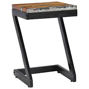Konferenční stolek 30 x 30 x 50 cm masivní teak a polyresin - obrázek 12