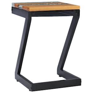 Konferenční stolek 30 x 30 x 50 cm masivní teak a polyresin - obrázek 5