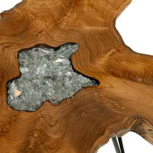 Konferenční stolek 70 x 45 cm masivní teak a polyresin - obrázek 6