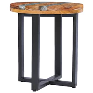 Konferenční stolek 40 x 45 cm masivní teak a polyresin - obrázek 5