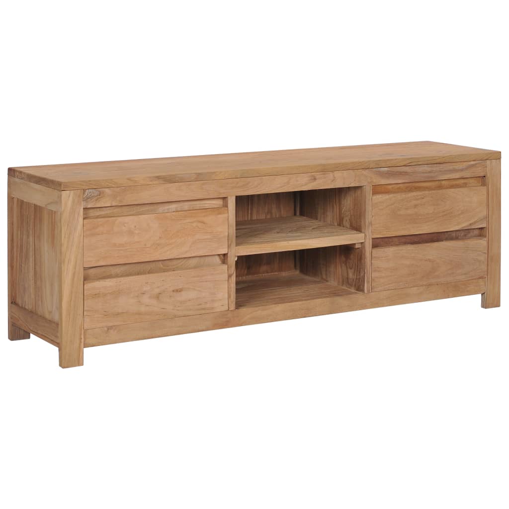  Meuble TV 120 x 30 x 40 cm Bois de teck massif