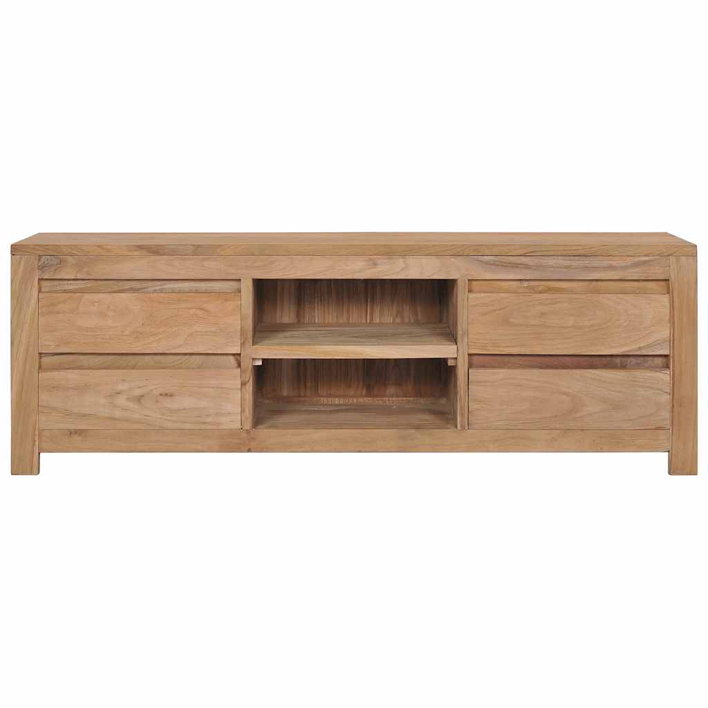 vidaXL Tv-meubel 115x30x40 cm massief teakhout afbeelding
