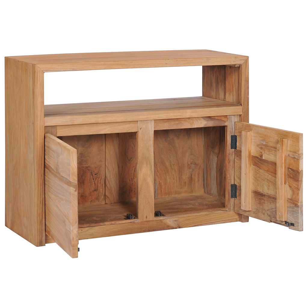 vidaXL Dressoir 80x30x60 cm massief teakhout afbeelding